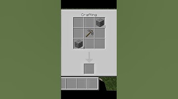Minecraft me Craft a stonebricks pickaxe #minecraft #mcpe #shorts
