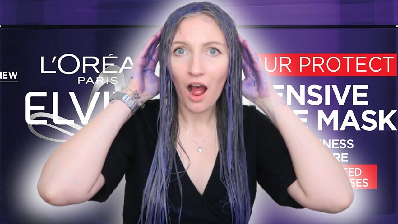 L'OREAL ELVIVE COLOUR PROTECT INTENSIVE PURPLE MASK REVIEW - YouTube
