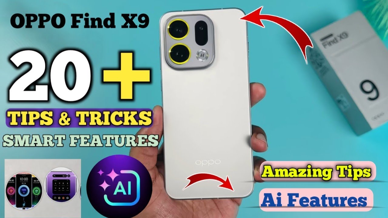 Top 20+ Smart Features Oppo Find X9 5g | Oppo Find X9 Top 20+ Tips And Tricks 