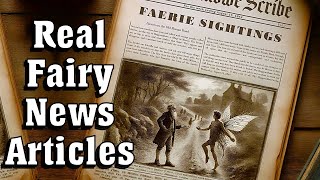 FAIRIES ARE REAL! Real Historical Newspaper Articles about Fairies.