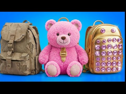 Trucos escolares baratos contra multimillonarios / ¡Desafío de arte de 24 HORAS!