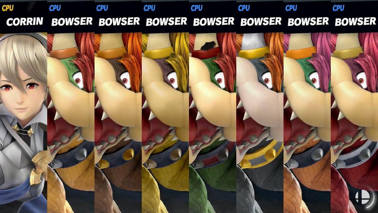 Super Smash Bros. Ultimate - Corrin F vs Bowser Army