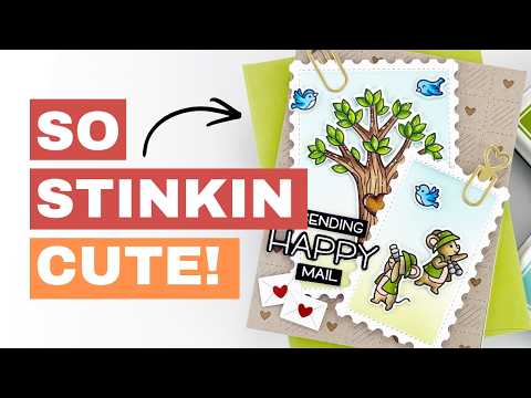 This Spring Postage Stamp Collage CARD Turned Out ADORABLE !