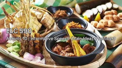 Activity 10 - Informative Speech Main Ideas 3 for Airil Haimi @ Teech #ELC590 #BeYourStory🎥