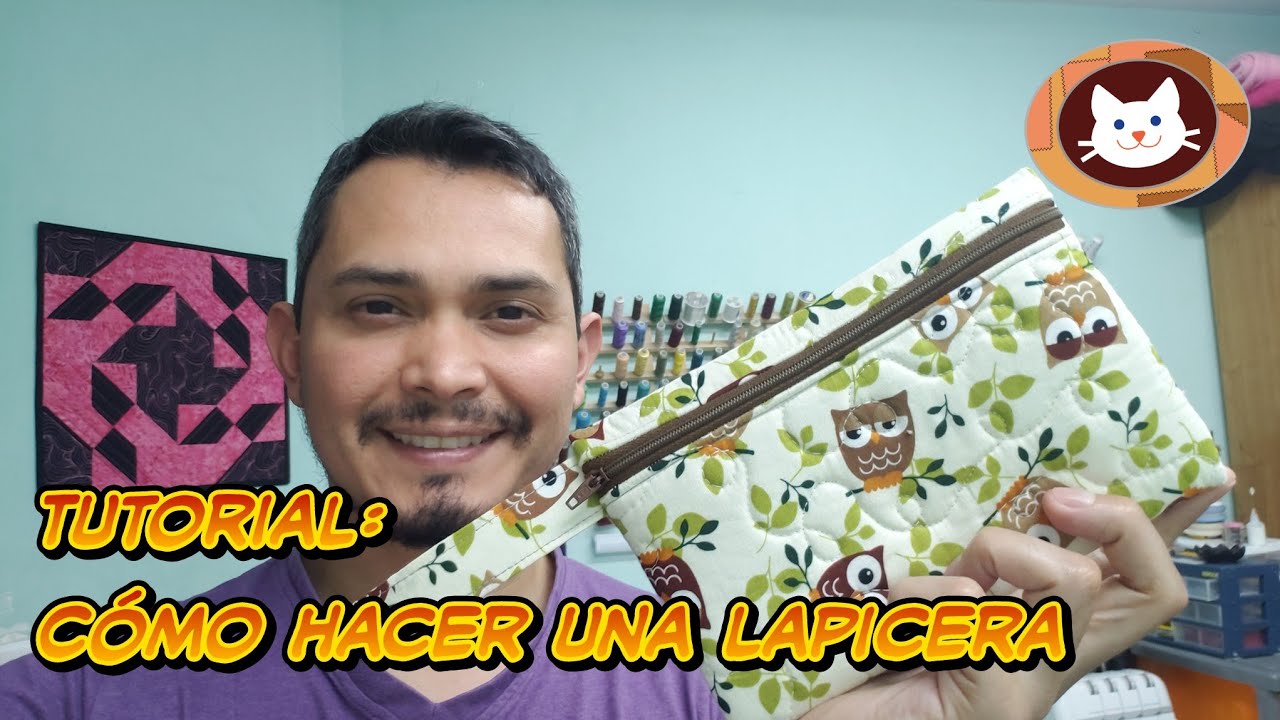 Como hacer estuche  o cartera para Lápices (cartuchera) paso a paso