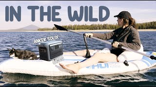 CAMPING on a SECRET LAKE with the ANKER SOLIX C1000 #outdoors #powerstation