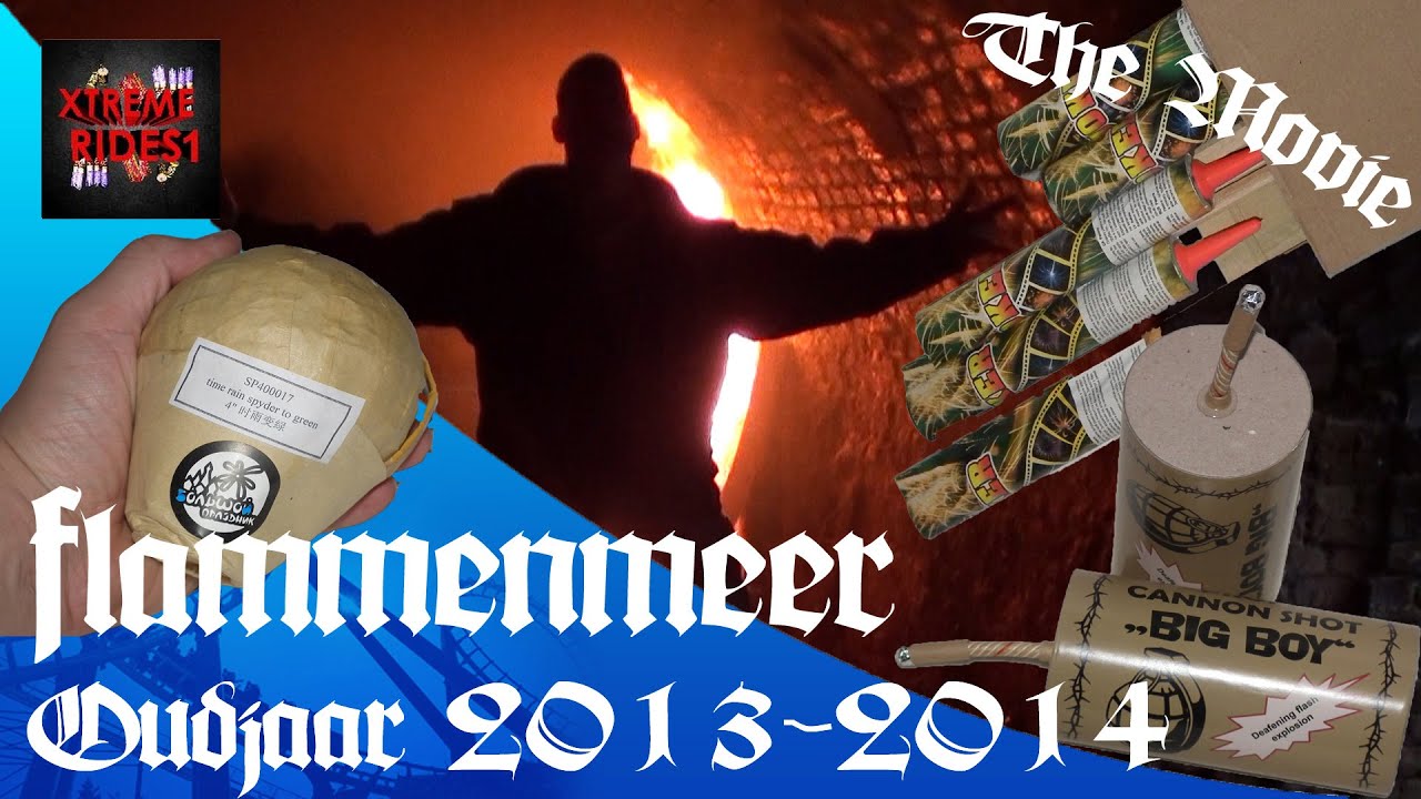 Extreme fireworks: Flammenmeer The Movie! Oudjaar 2013-2014 Vuurwerk / Fireworks (very good sound!)