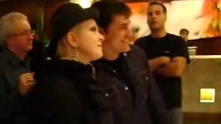 Cyndi Lauper in Brazil with fans after the concert 11-17-2008.avi