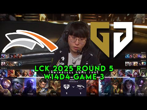 HLE vs GEN Game 3 | LCK 2025 Round 5 Week 14 Day 4 | Hanwha Life vs Gen.G G3