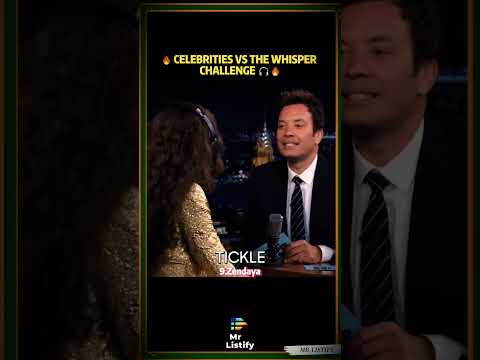 Celebrities vs The Whisper Challenge!!  #ranking #celebrity #whisperchallenge