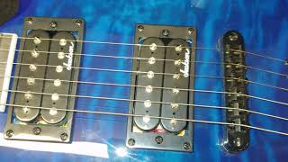 Unboxing Jackson Electric Guitar, Js32Tq Dinky Arch Top Dka, Blue Dual Humbuckers Amazon