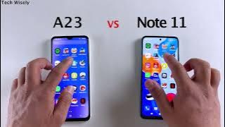 SAMSUNG A23 vs Redmi Note 11 - SPEED TEST