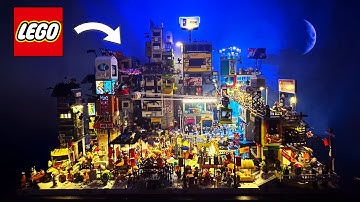 I built a Lego Ninjago Cyberpunk City