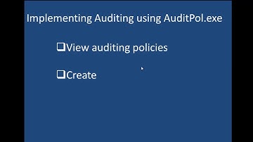 Auditpol.exe  command line - Etechtraining.com