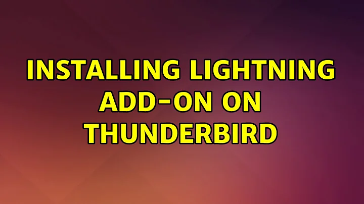 Installing Lightning Add-On on Thunderbird (2 Solutions!!)