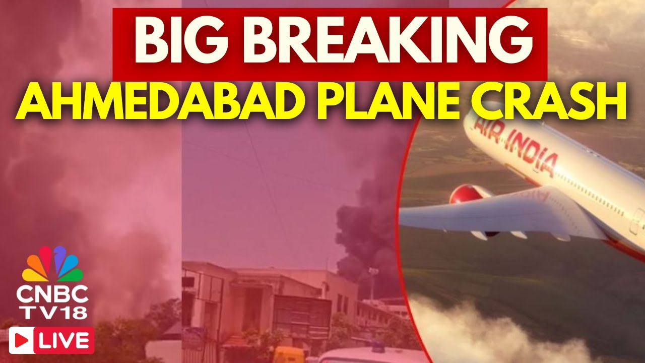 Breaking Live: London-Bound Air India Flight Crash near Ahmedabad | London Gatvic Flight News