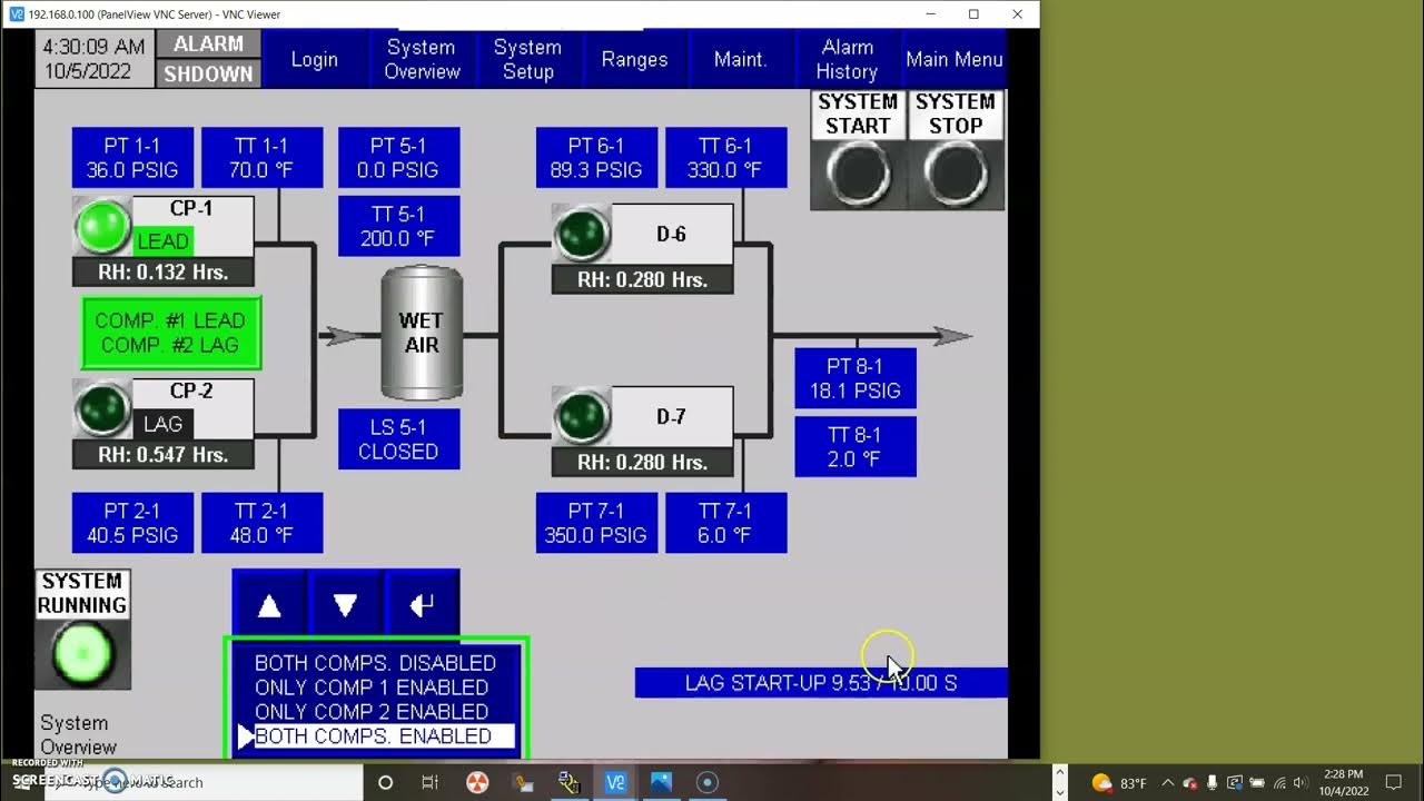 Lead Lag Control For 2 Compressors - YouTube