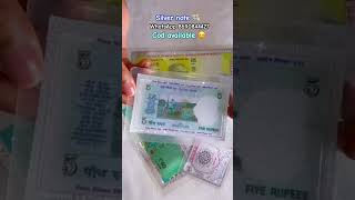 Silver note with 50% discount on instant order #youtubeshorts #viralvideo #silvercollection #diy