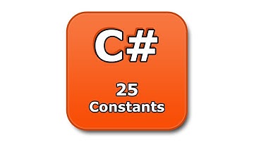 C# Tutorial - 25 - Constants