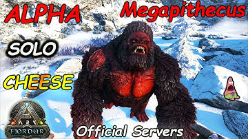ARK Fjordur: ALPHA Megapithecus EASY And SOLO Monkey Boss Fight