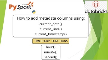 26. current_date(), current_user, current_timestamp()| How to add metadata columns | #pyspark PART26
