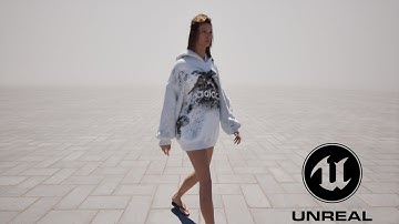 Unreal Engine 5.3 -  Metahuman Chaos Cloth Simulation Workflow #unrealengine #tutorial