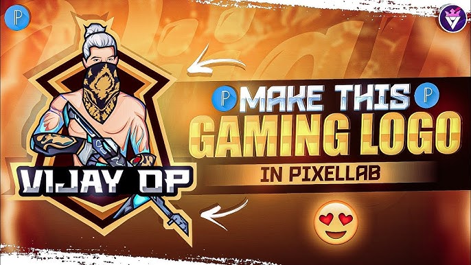 How to Make Free Fire Gaming Mascot Logo in Pixallab