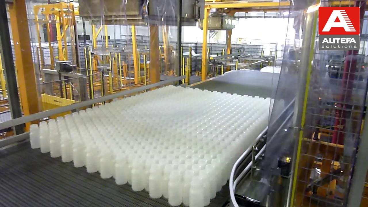 AUTEFA Solutions VacuGrip Palletizing/Depalletizing for Plastic Bottles