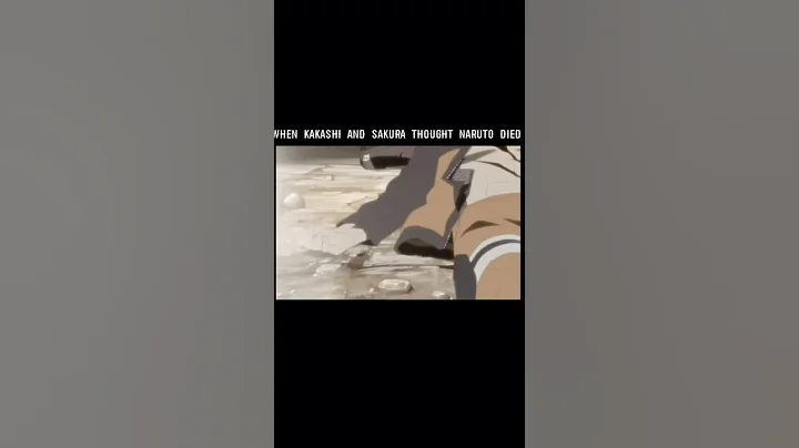 when kakashi and sakura thought naruto died 💀