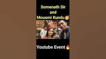 @MousumiKundu and @SomsClassRoom Youtube Event এ 🥳 #somenathsir