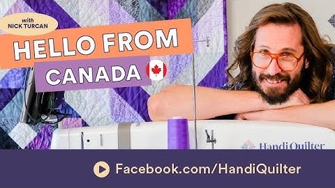 Quilting Edge-to-Edge - Moxie XL & Pro-Stitcher Lite | Nicholas Turcan - Hello from Canada