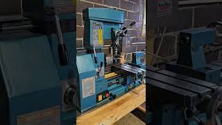 Bench top Mill lathe combo machine #metalwork #machineshop #shorts Bench top Mill lathe combo machine #metalwork #machineshop #shorts