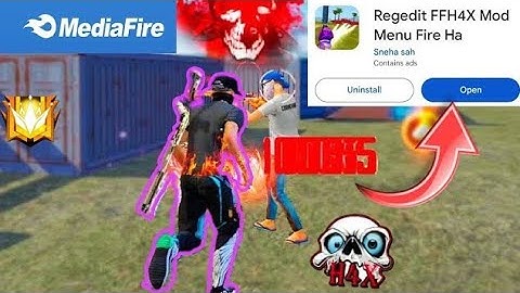 FFH4X 🧐 Free Fire Injector Mediafıre Link 😱 Regedit Ffh4x Mod Menu kaise Lagaye | Hack Free Fire
