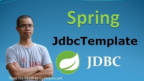 Java Spring JdbcTemplate Tutorial (Console program with Eclipse and MySQL)