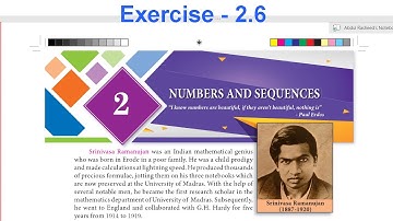 #17. 10th Samacheer Math | 2. Numbers and Sequences | Exercise 2.6