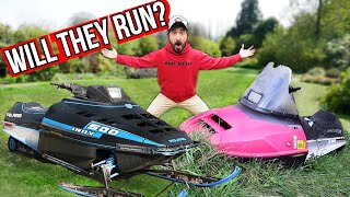 Reviving DEAD Polaris Indy Snowmobiles Sitting for YEARS !!!