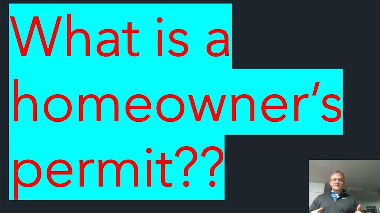 Electrical Homeowner Permit - YouTube