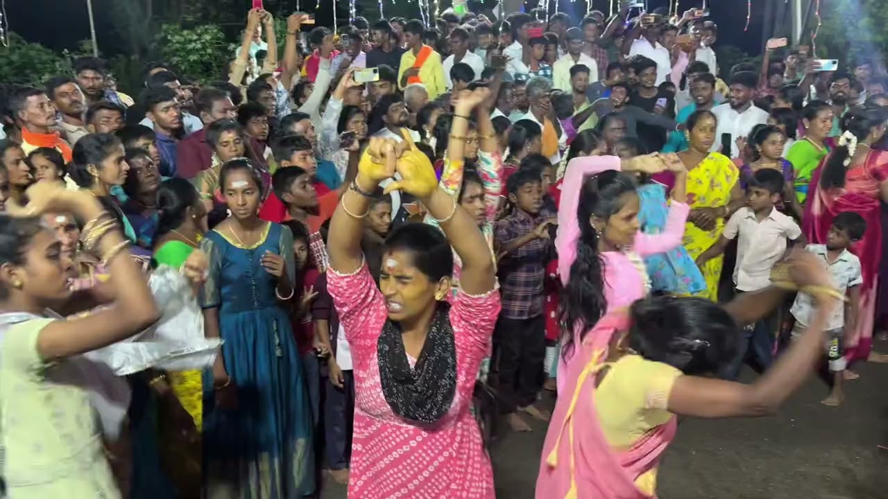 மக்கள் வெள்ளத்தில் ஆண்டார்கொட்டாரம் ஶ்ரீமந்தைகாளியம்மன் சாமியாட்டம் madurai singer selva 8637609234