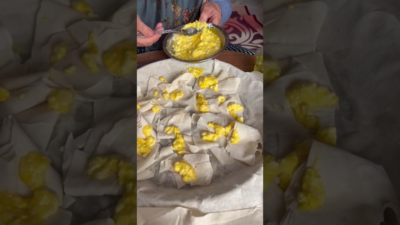 Nurdan hanım yumurtalı peynirli börek yaptırıyor. #yemektarifleri #tarif #pratiktarifler