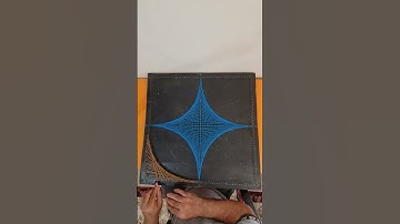 geometric shape by string art