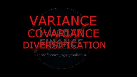 Mean, variance, covariance, correlation and diversification effects