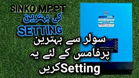 How to do Settings of Sinko Hybrid MPPT charge controller