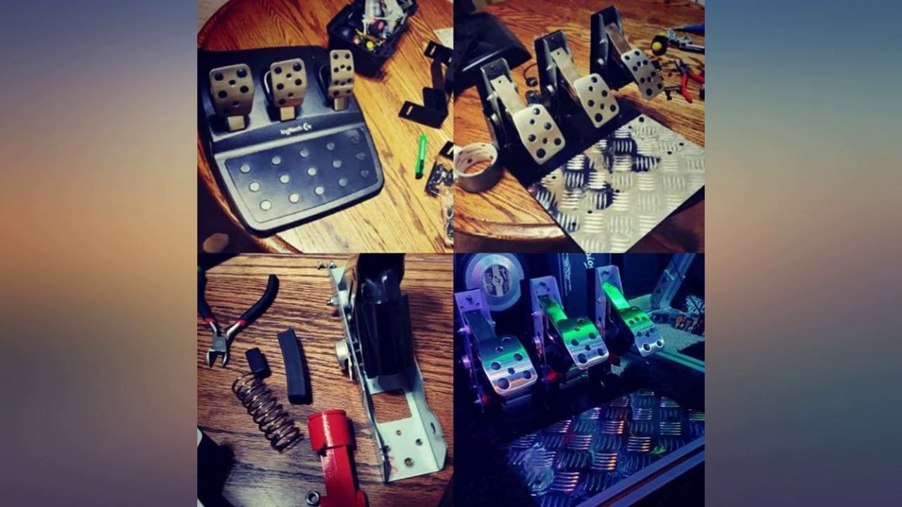 Extreme Sim Racing Inverted Pedals Kit Upgrade for Logitech G25, G27 ...
