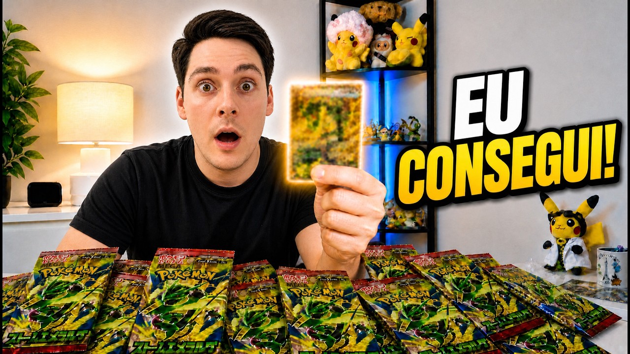 Abri 55 Packs de Storm Emerald... e Tirei a MELHOR CARTA da Coleção!