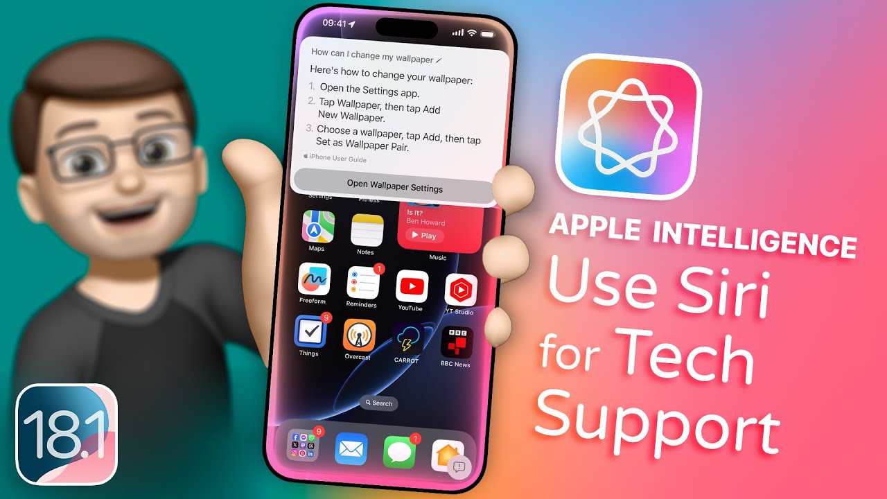 Browse Apple Support Guides with Siri Voice Commands on iOS 18.1 - YouTube