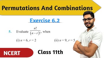 Class 11th EX 6.2 Question 5 of Chapter 6 Permutations and Combinations NEW NCERT By Rajeev Sir CBSE