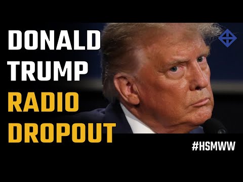 Donald Trump's radio interview drops out like he soon will