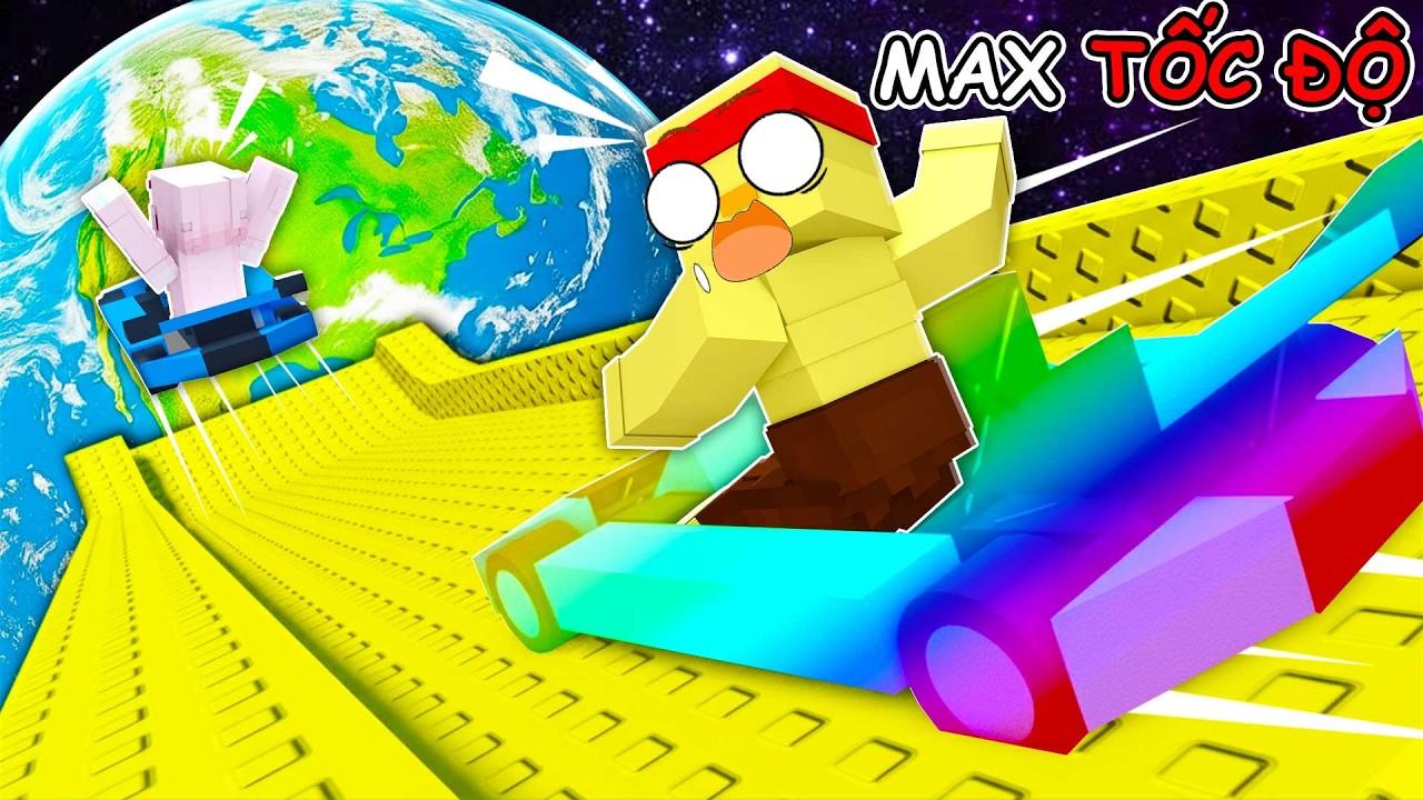 GÀ Đã Đạt TỐC ĐỘ ÁNH SÁNG Trong Roblox Ride and Slide !