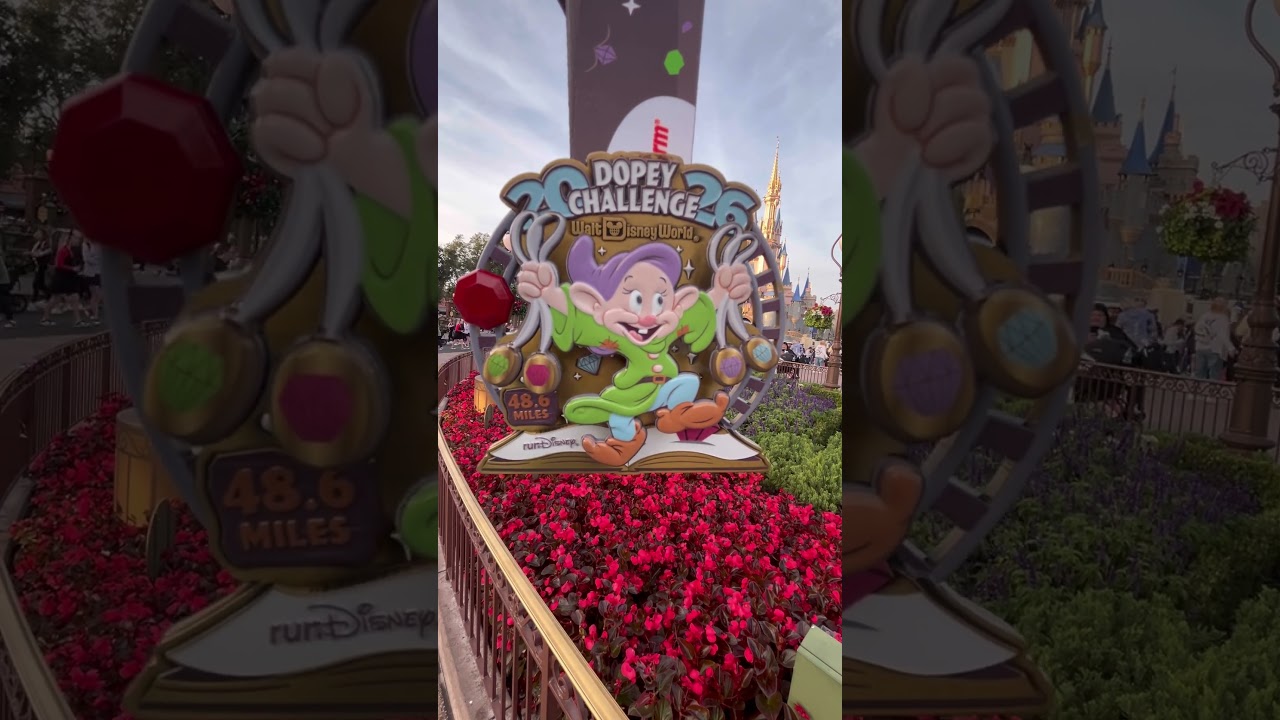 Dopey Challenge Medal 2026 🏃‍♂️ | 48.6 Miles of Disney Magic
