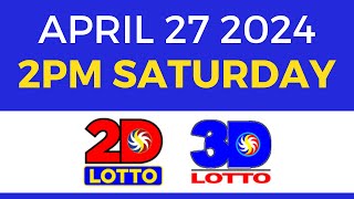 2pm Lotto Result Today April 27 2024 [Complete Details]